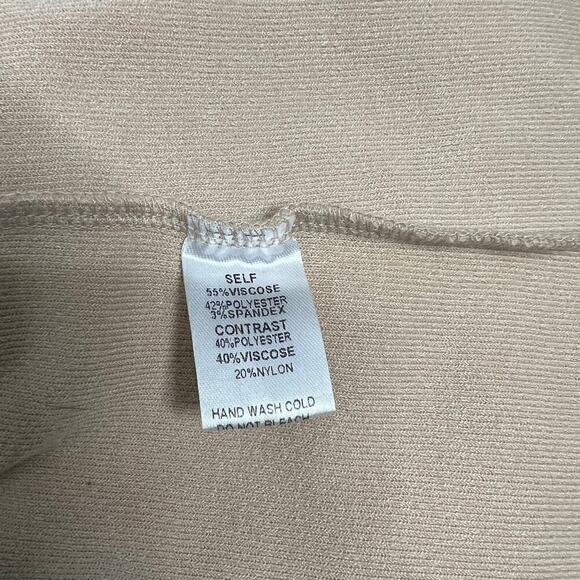 easel los angeles Two Tone Hoodie Pullover Beige Medium - Picture 5 of 6